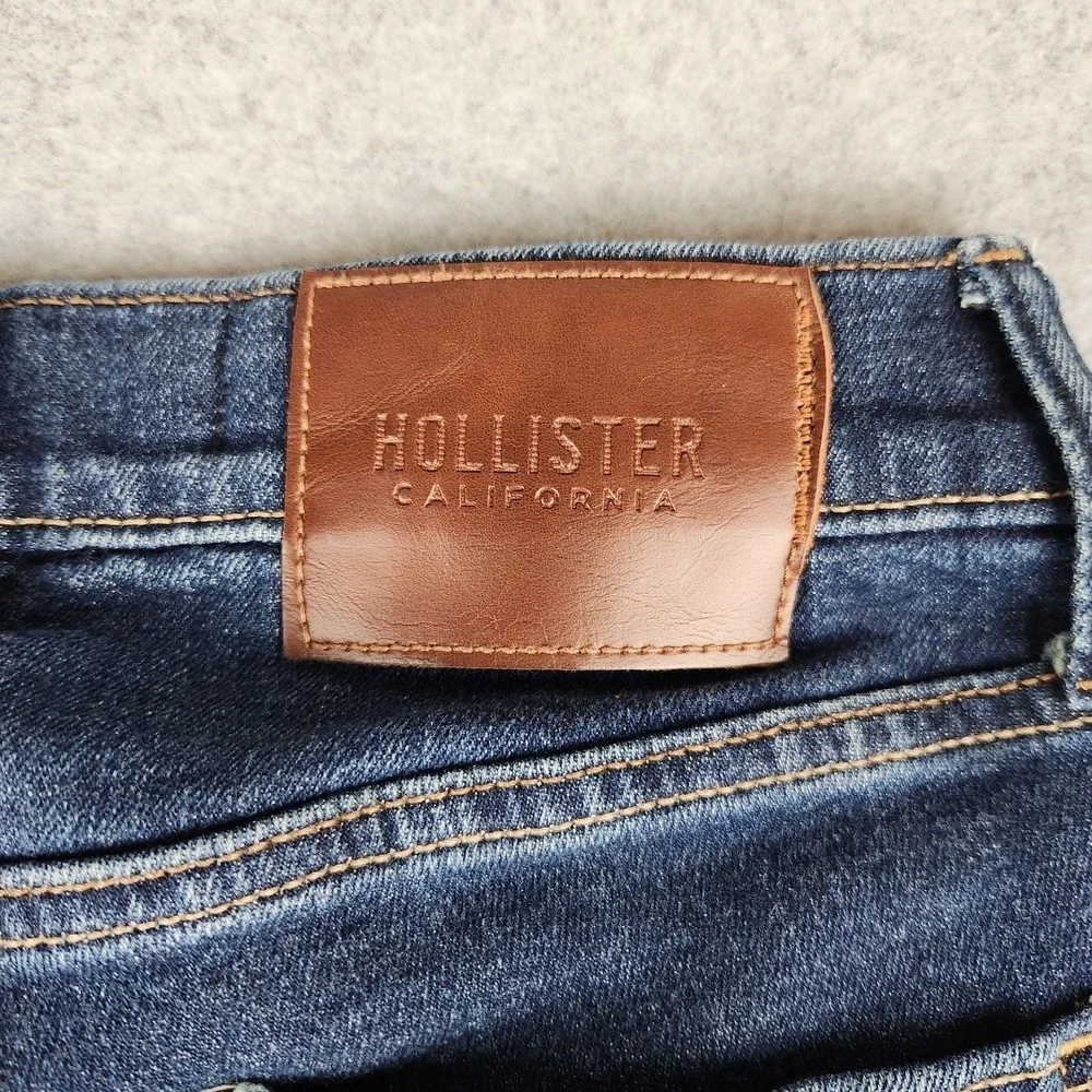 Hollister Super Skinny Stretchy Jeans Women's‎ Size W26 L29 Actual Dark Wash 10s